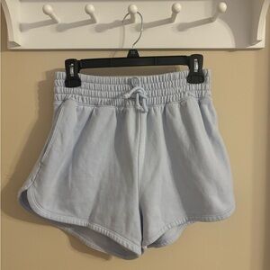 Abercrombie & Fitch Blue Athletic Shorts with Elastic Waistband